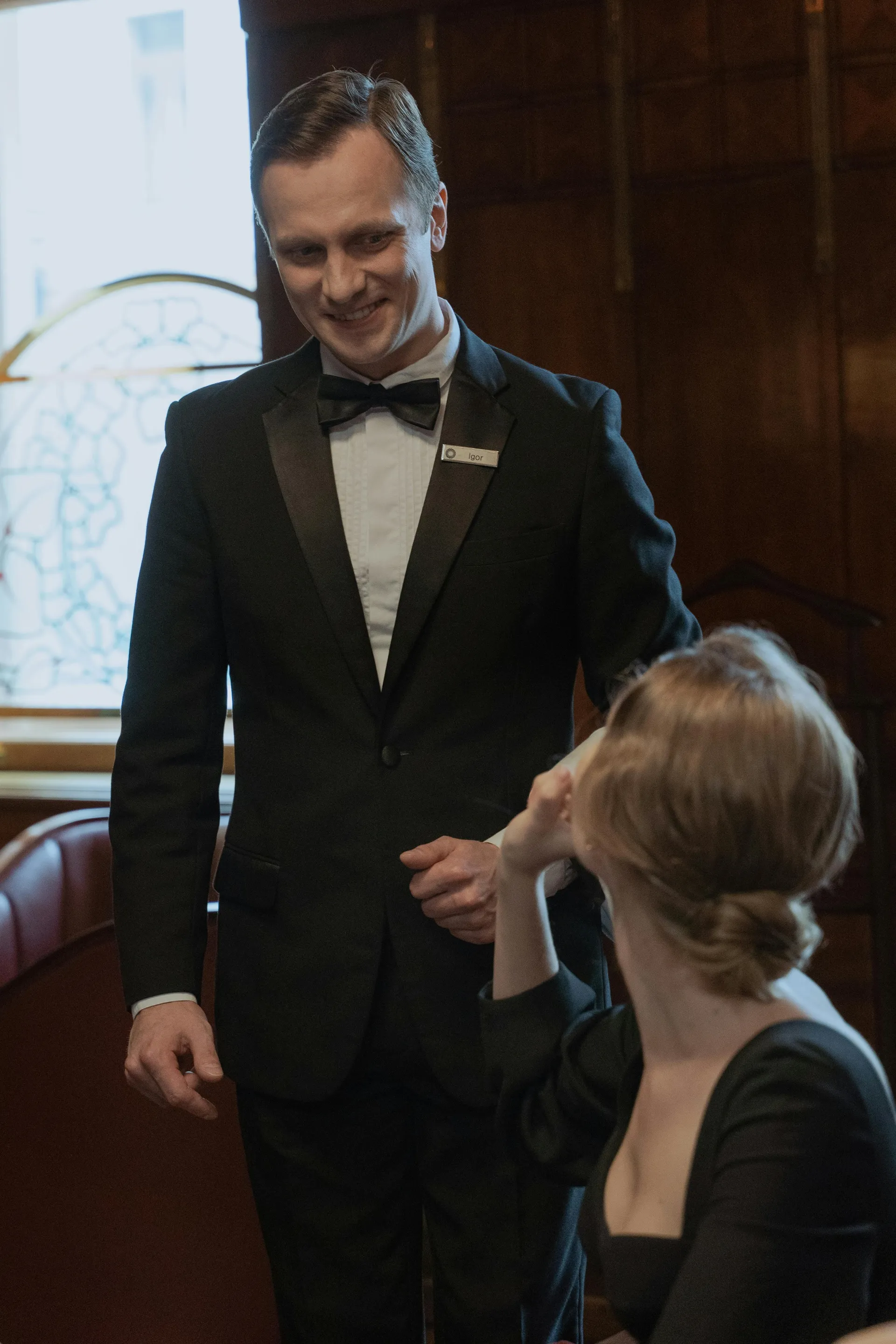 Villa Manager assisting a guest